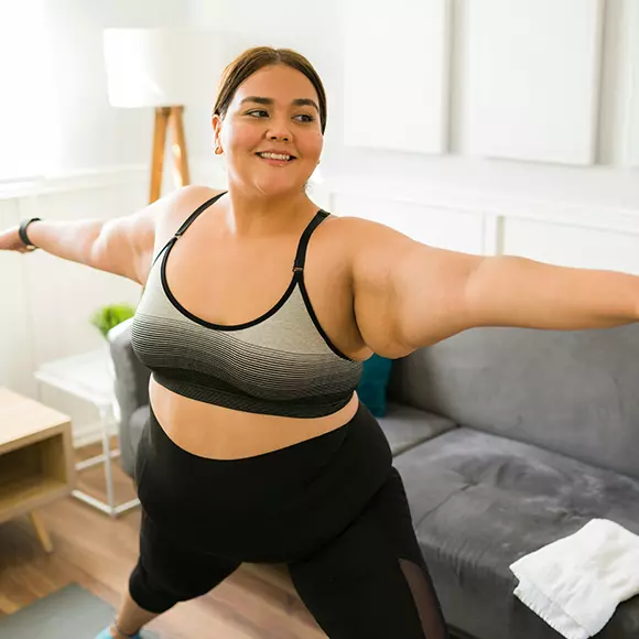 happy women exercising after getting weight loss surgery financing